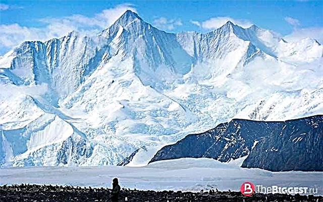 The highest peaks in Antarctica